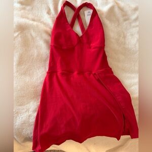 Year of Ours Red Workout Dress